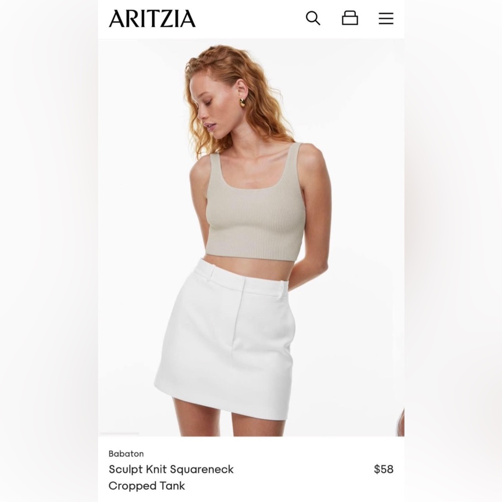 Babaton Sculpt Square Neck Tank